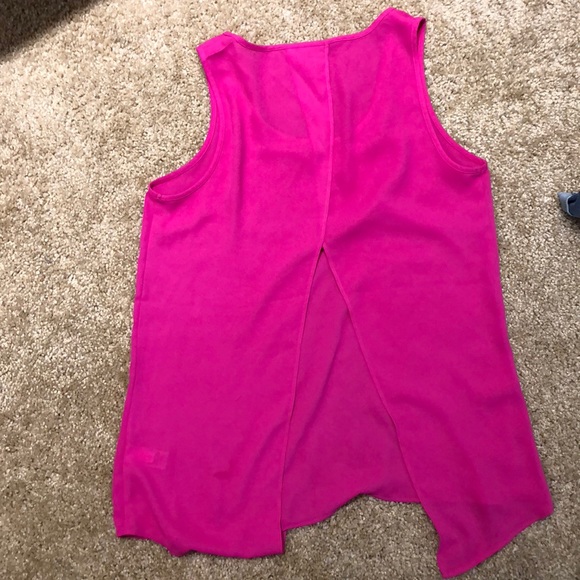 Express Open Back Hot Pink Tank - Picture 2 of 3